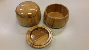 Bamboo wooden bowls